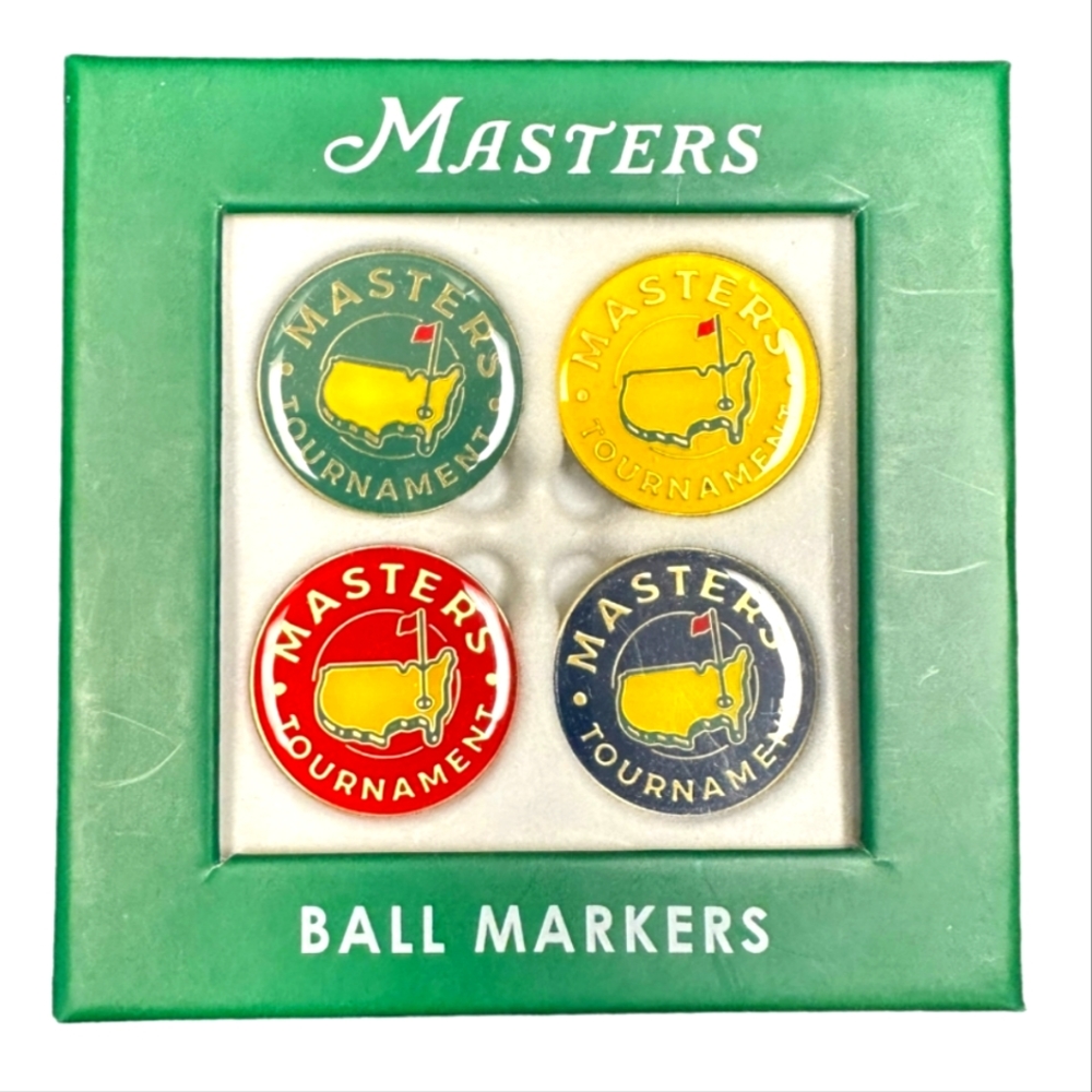 NEW original Masters Masters 4-Pack Classic Logo Ball Markers